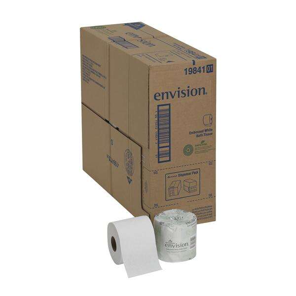 Bathroom Tissue Envision White 1 Ply 1/Rl, 40 RL/CA